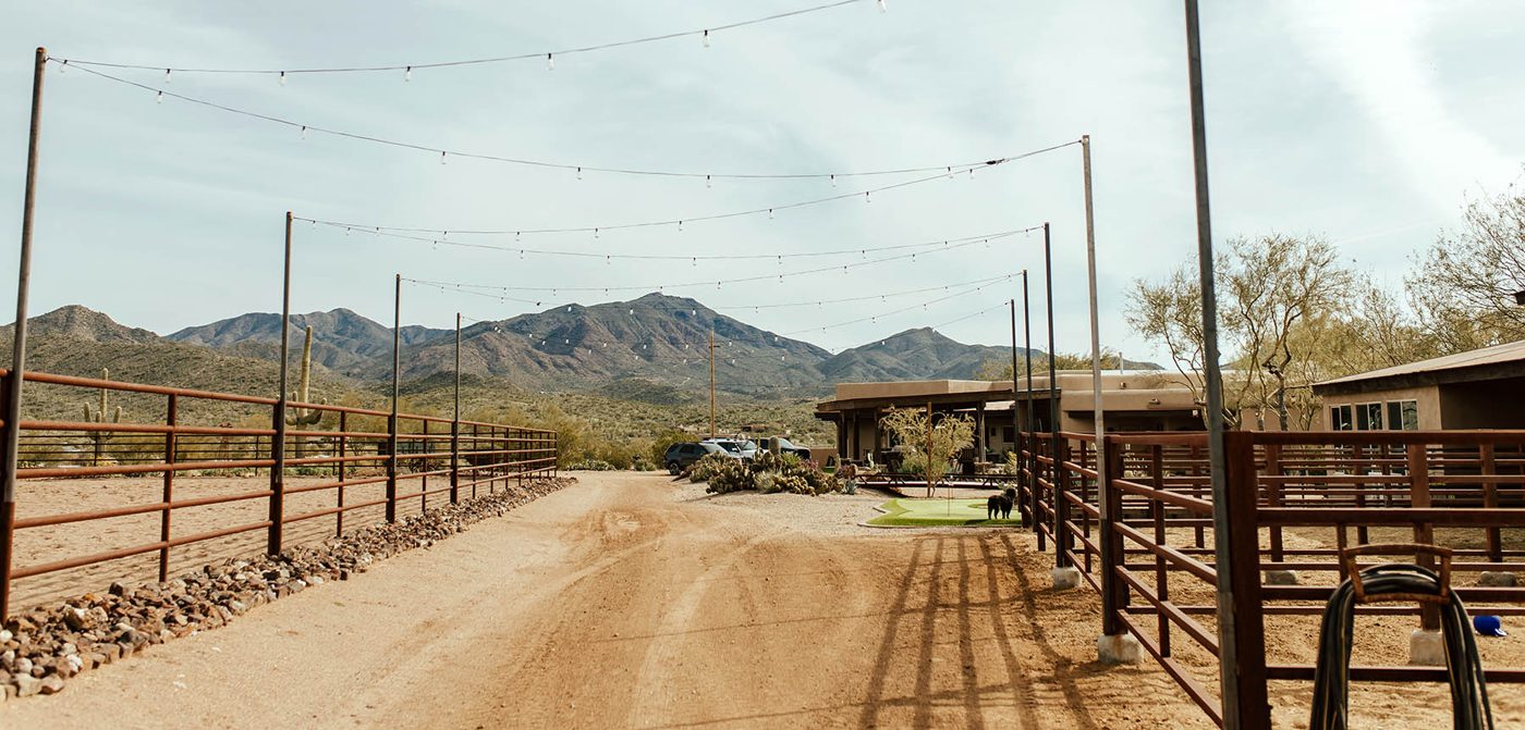 The lane into Windy Hill Ranch